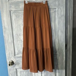 Cute flowy brown skirt size xs/s